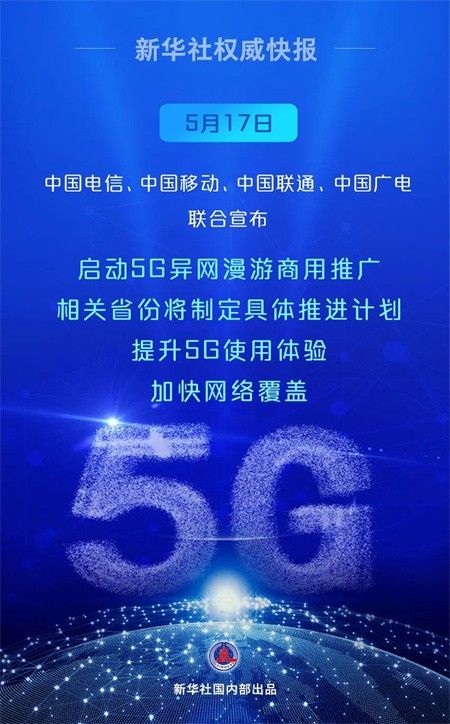 启动！中国5G异网漫游来了